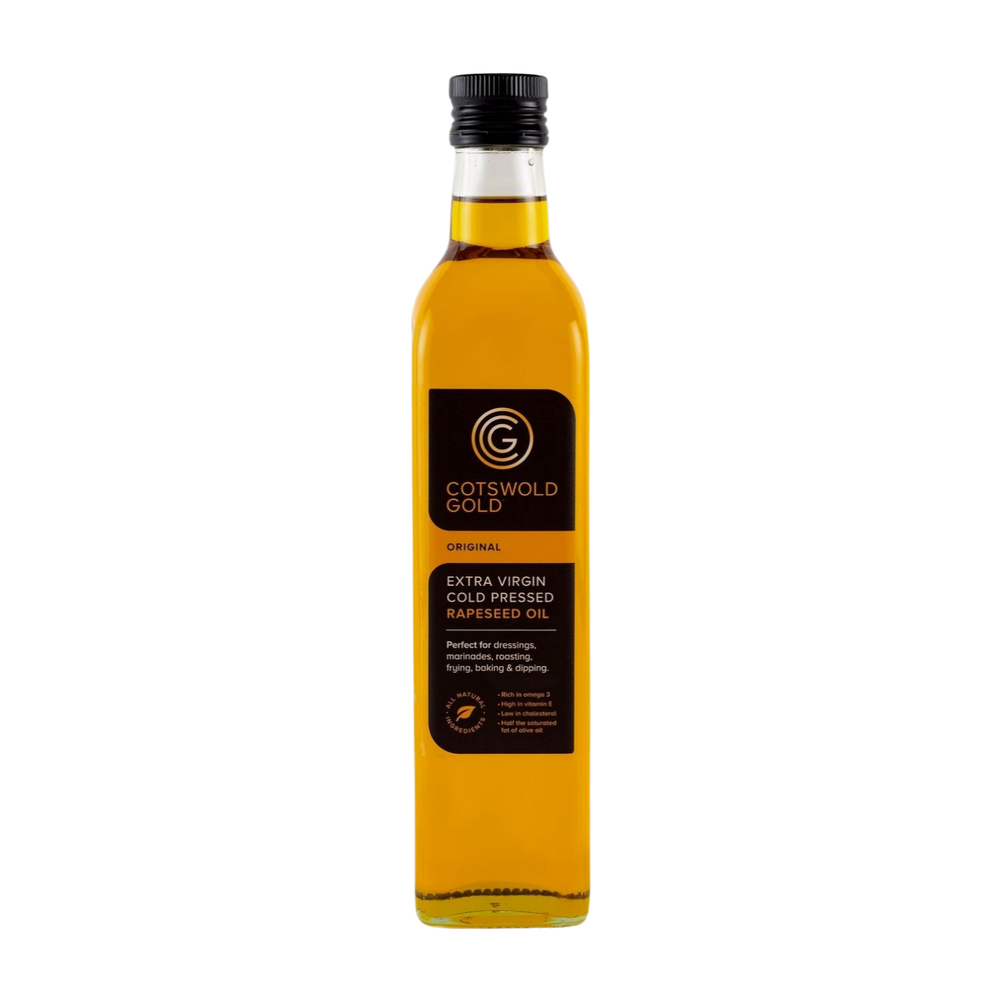 Cotswold Gold Extra Virgin Cold Pressed Rapeseed Oil (500ml)