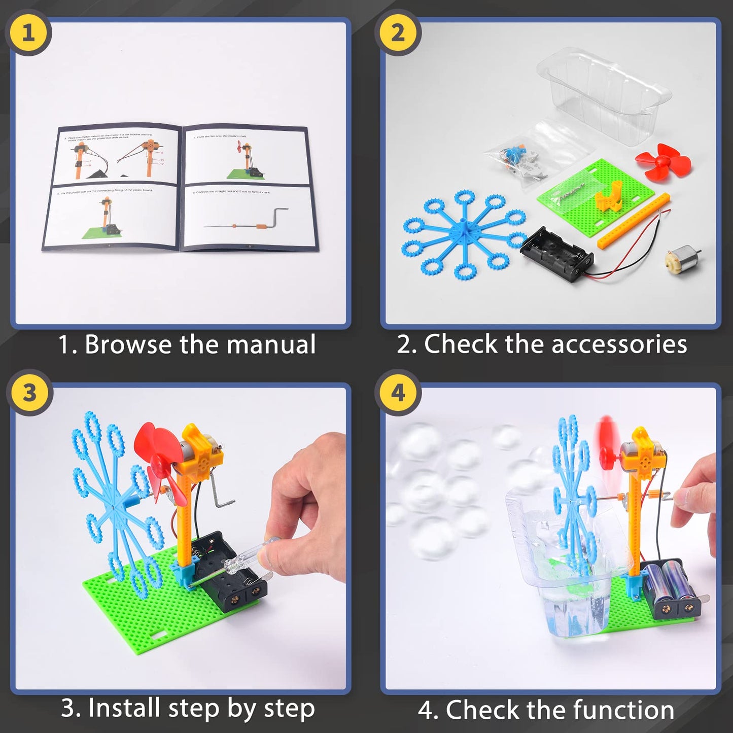 BeAndge STEM Robotics Kit - 6-in-1 STEM Toys for Kids 8-13 | Build & Learn