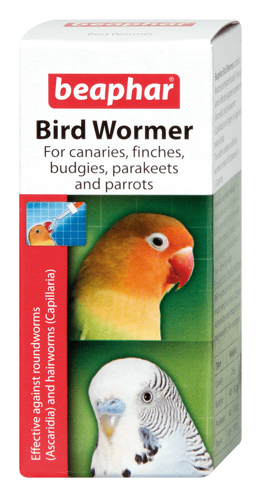 Beaphar Bird Wormer 10ml x 6