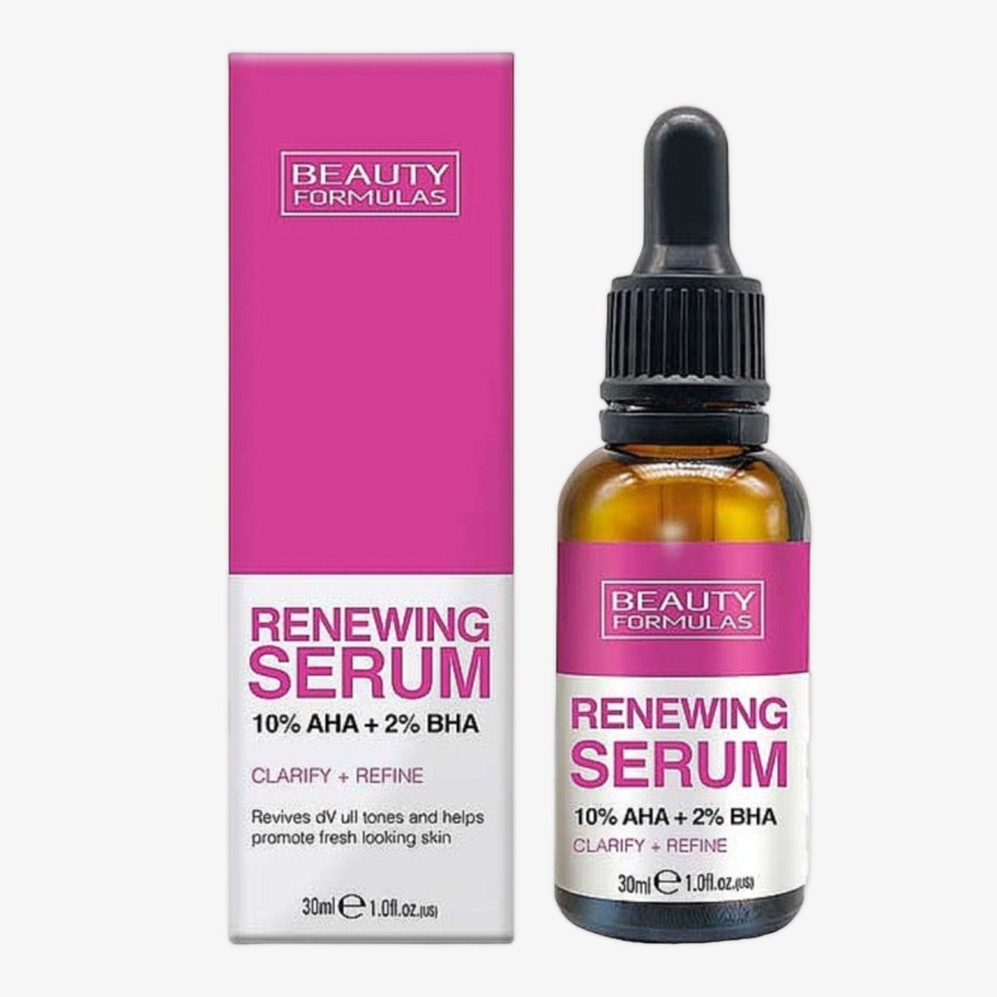 Beauty Formulas Renewing Serum 10% AHA + 2% BHA 30 ml