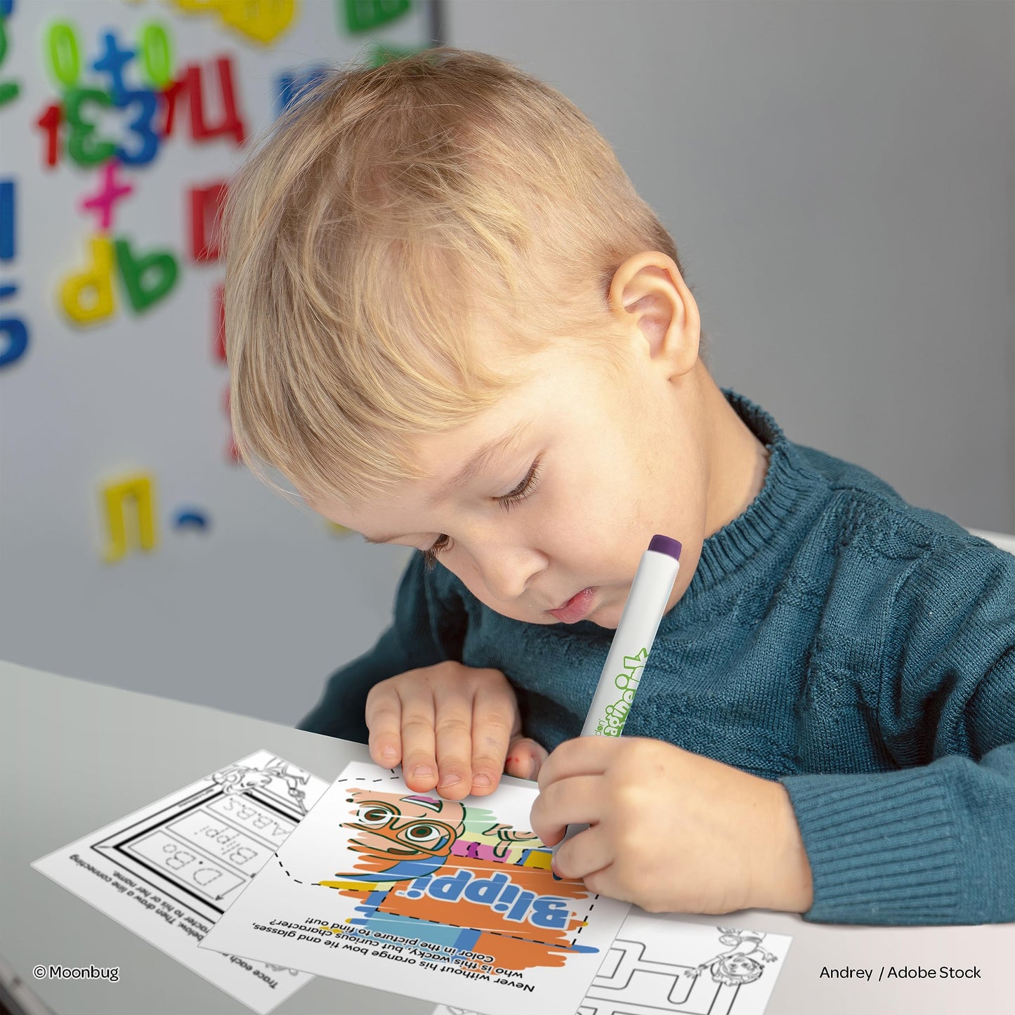 Bendon Blippi Imagine Ink 20-Page Coloring Book with Mess-Free Marker | 59090