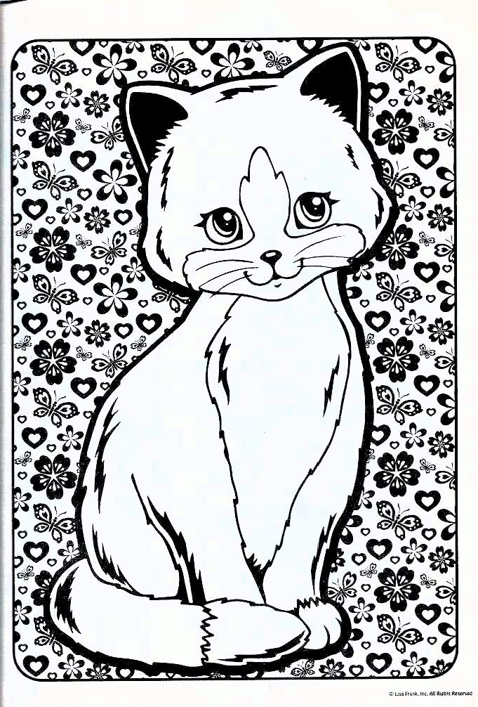 Bendon Lisa Frank Coloring Book & Stickers Activity Set | Coloring Book, Stickers, Door Hanger