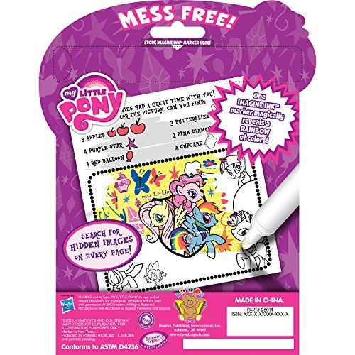 Bendon My Little Pony Rainbow Dash Imagine Ink – 20-Page Mess-Free Coloring Book + 1 Marker