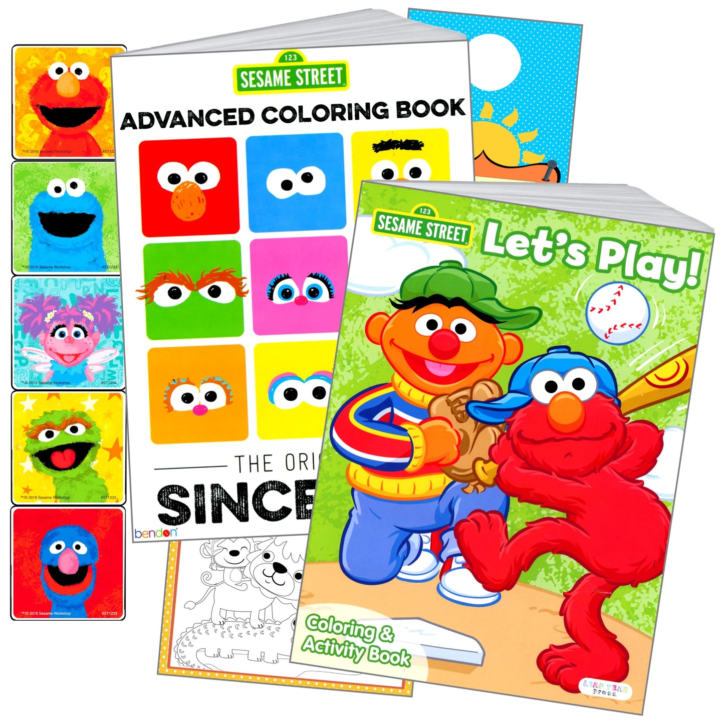 Bendon Sesame Street Coloring Stickers Activity Set – Coloring Books, Reward Stickers & More