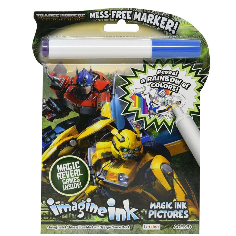 Bendon Transformers Imagine Ink: Mess-Free Magic Ink Activity Book