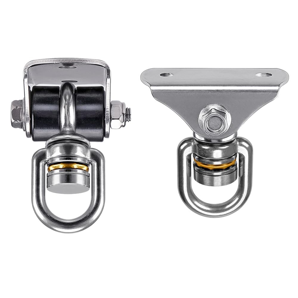 BeneLabel Stainless Steel Silent Swing Hanger with Bearing – 360° Rotation, 1000 lb Capacity