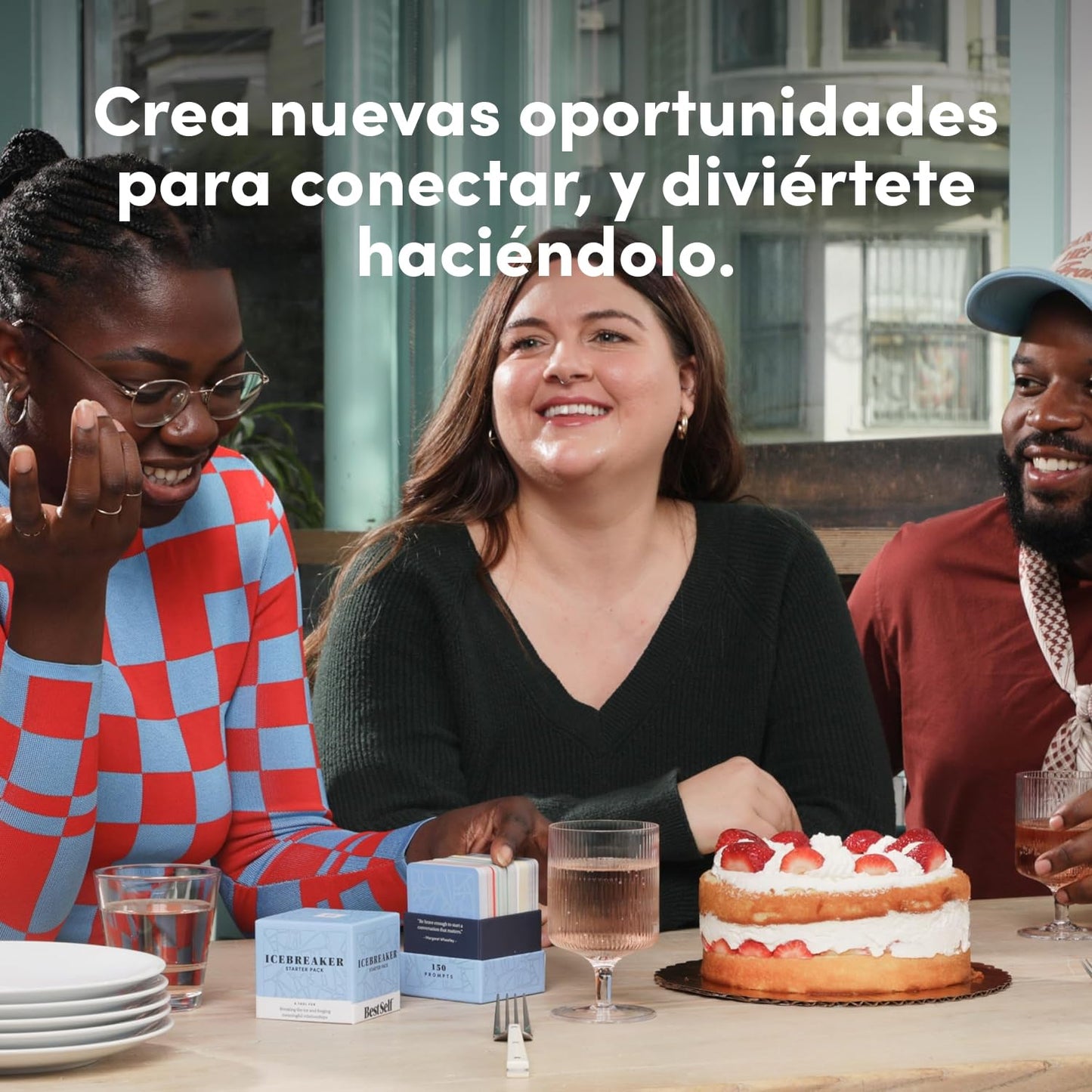BestSelf Icebreaker Cards — 150 Prompt Conversation Cards for Real Conversations (Spanish Edition) | BestSelf Co.