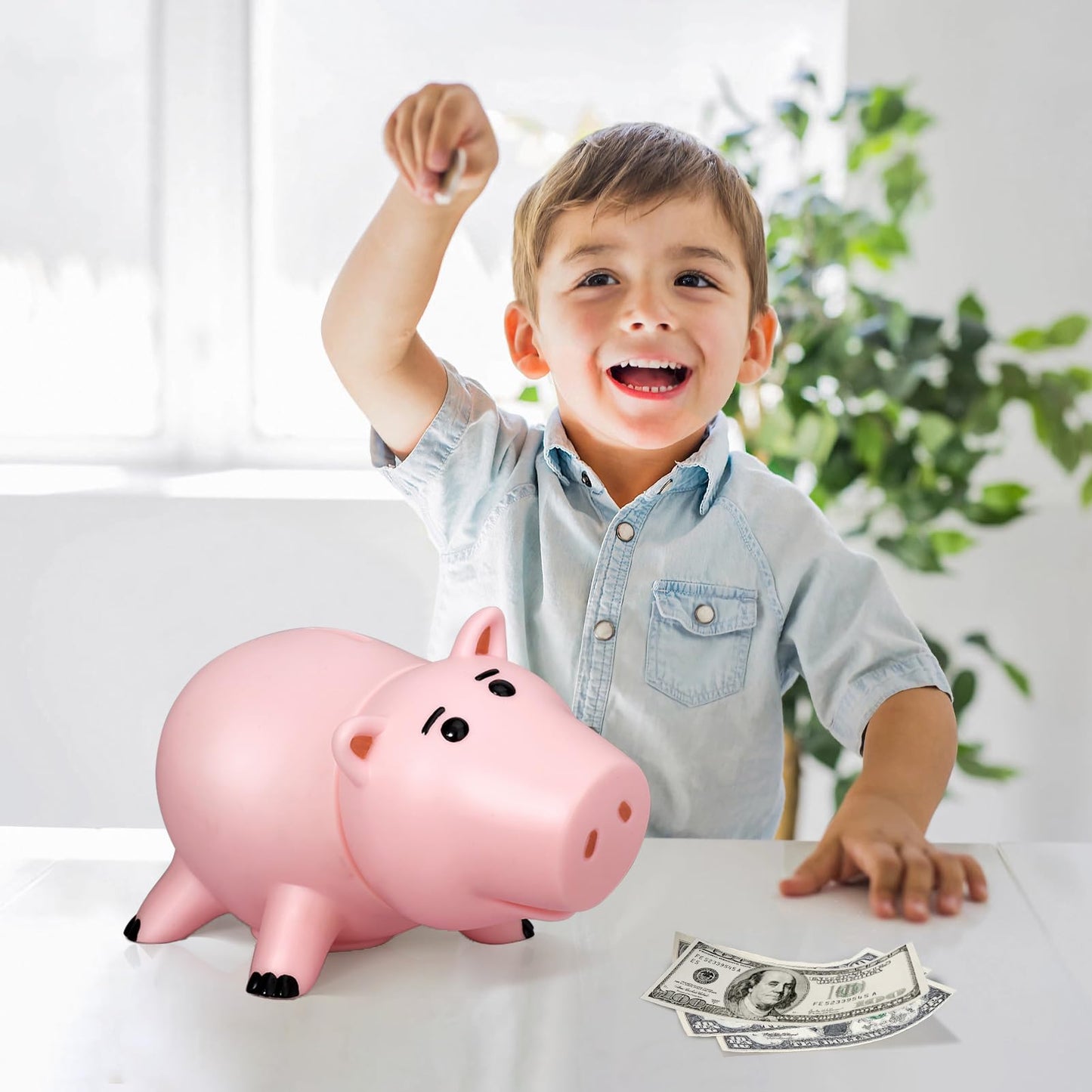 BewthU Hamm Piggy Bank Pink – Cute Hamm-Inspired Money Box for Kids