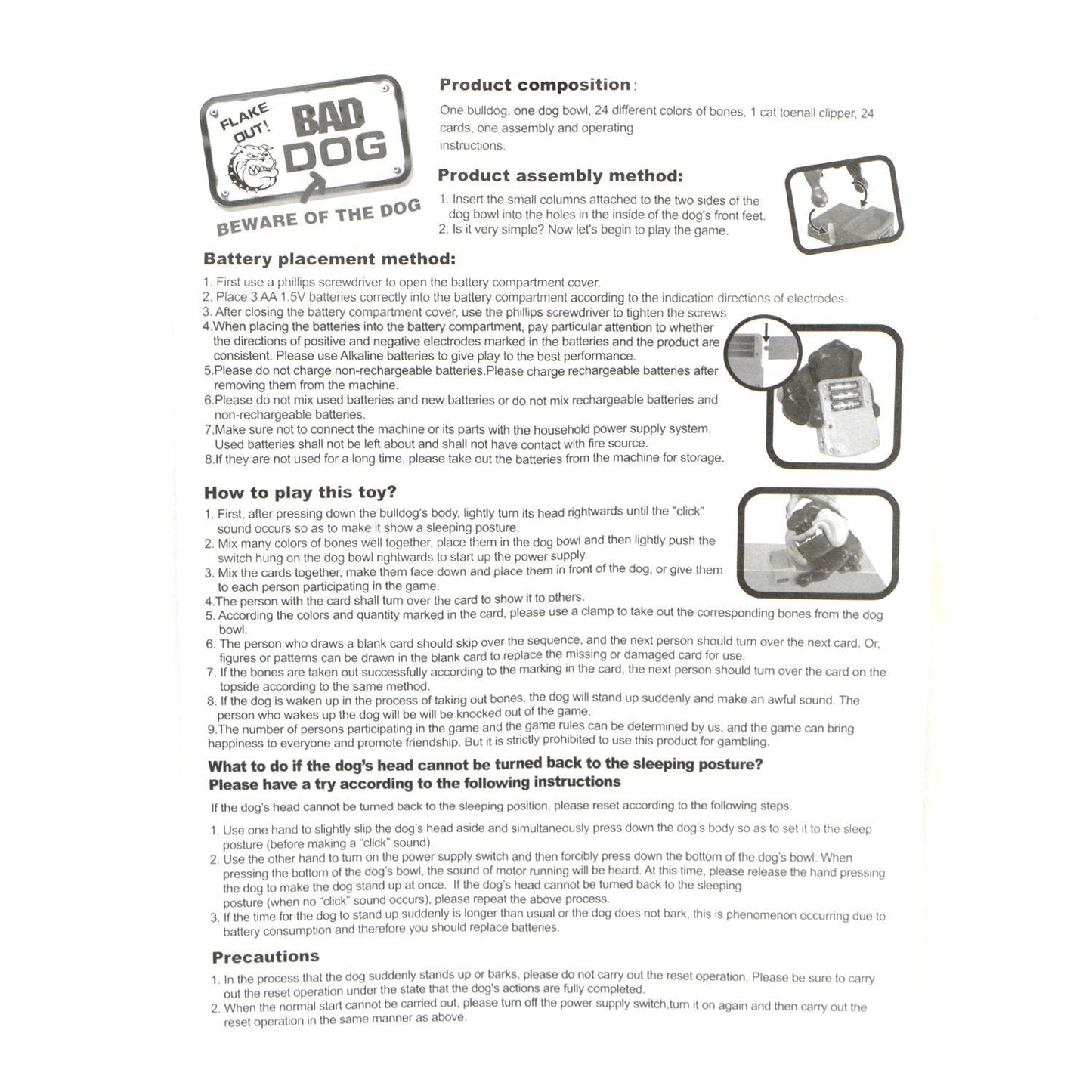 Beyoung Beware & Don't Wake The Dog — Funny Family Board Game for Ages 5+