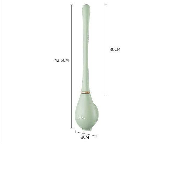 Household Brush Wall-mounted Long-handled Silicone Toilet Brush