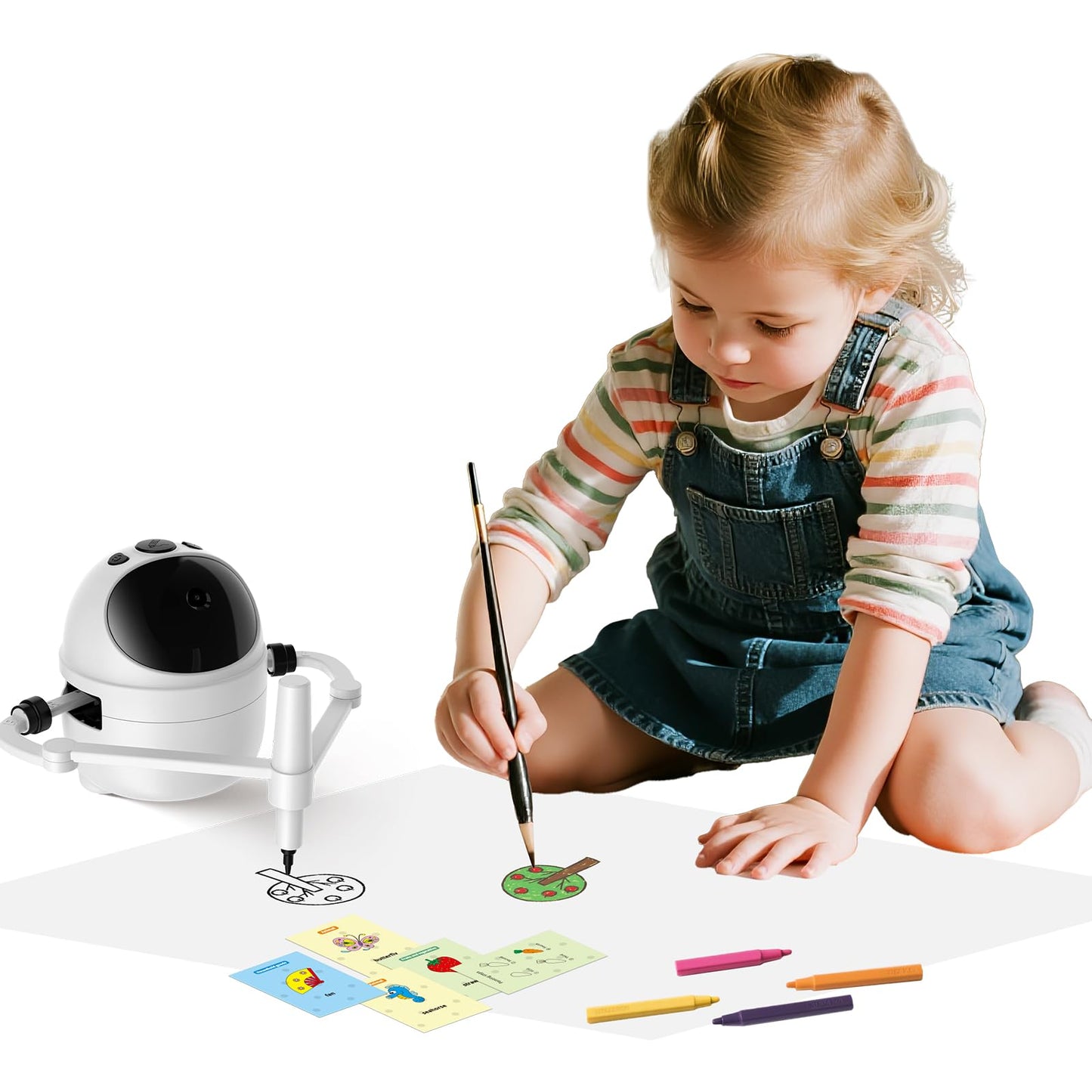 BiBiSi Drawing Robot for Kids – Montessori-Inspired Educational Toy with 150 Cards