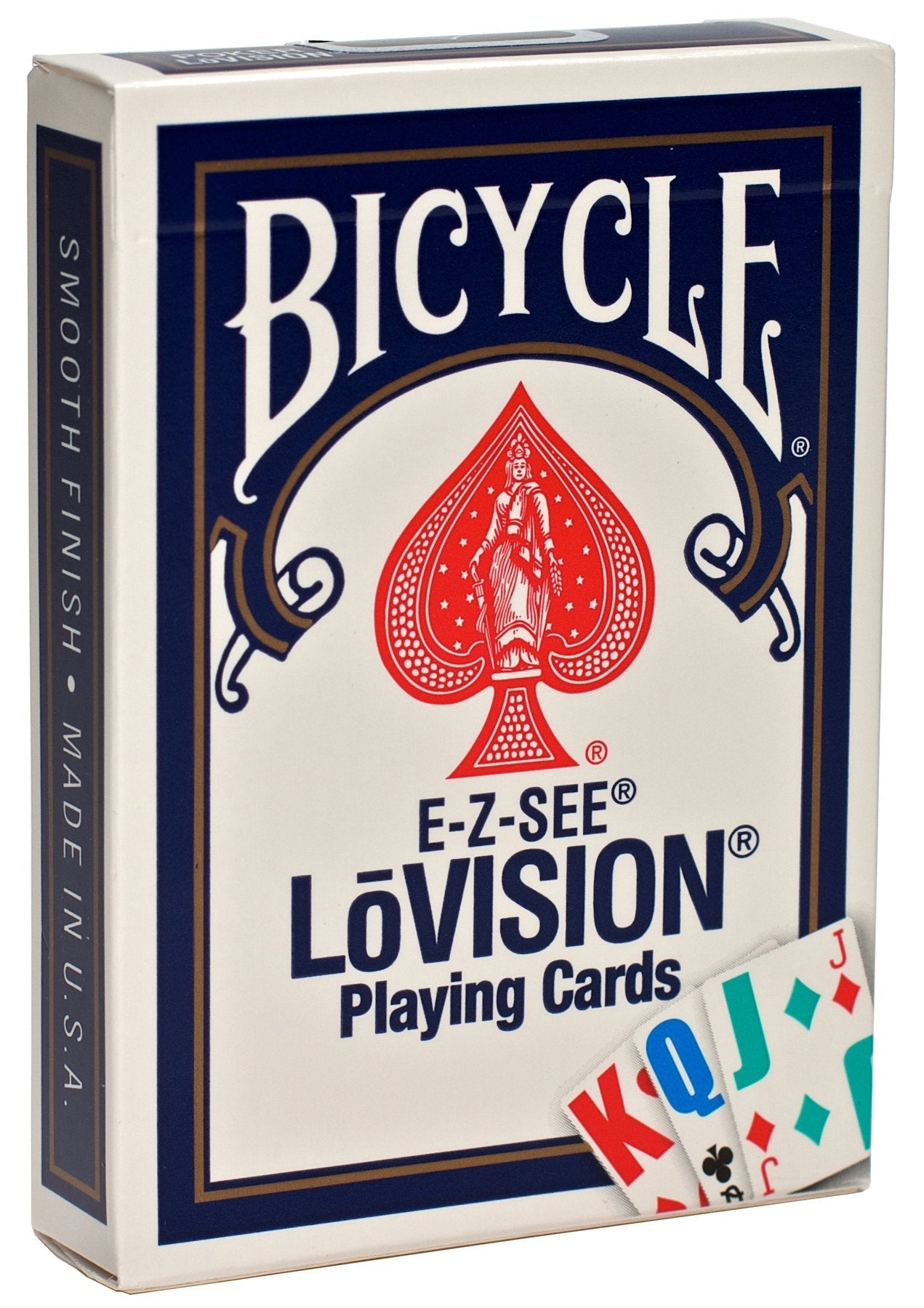 Bicycle E-Z See/Lo-Vision Playing Card Deck – Bold Contrast Cards for Low Vision
