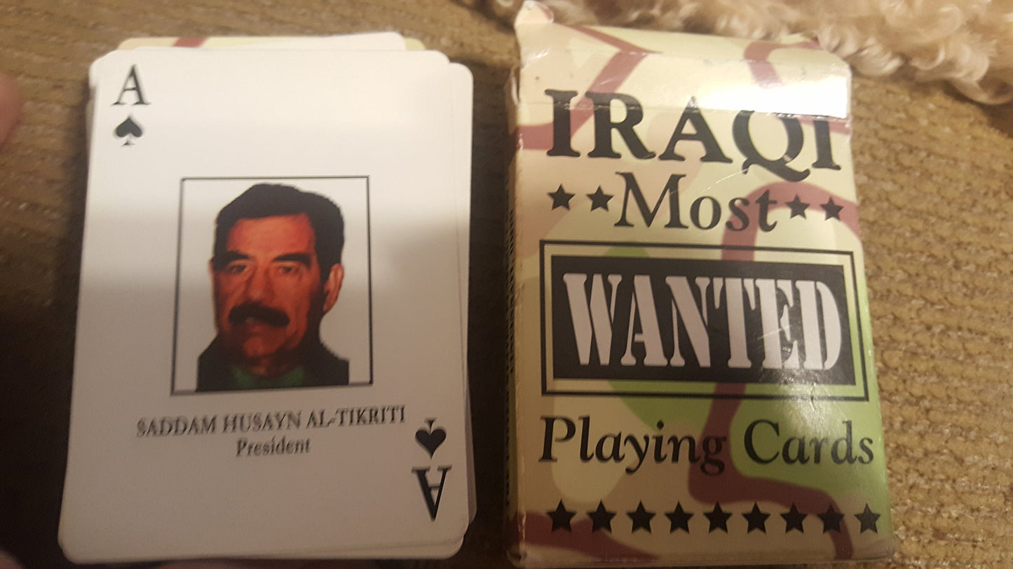 Bicycle Iraqi Most Wanted Playing Cards – Official US Military Deck