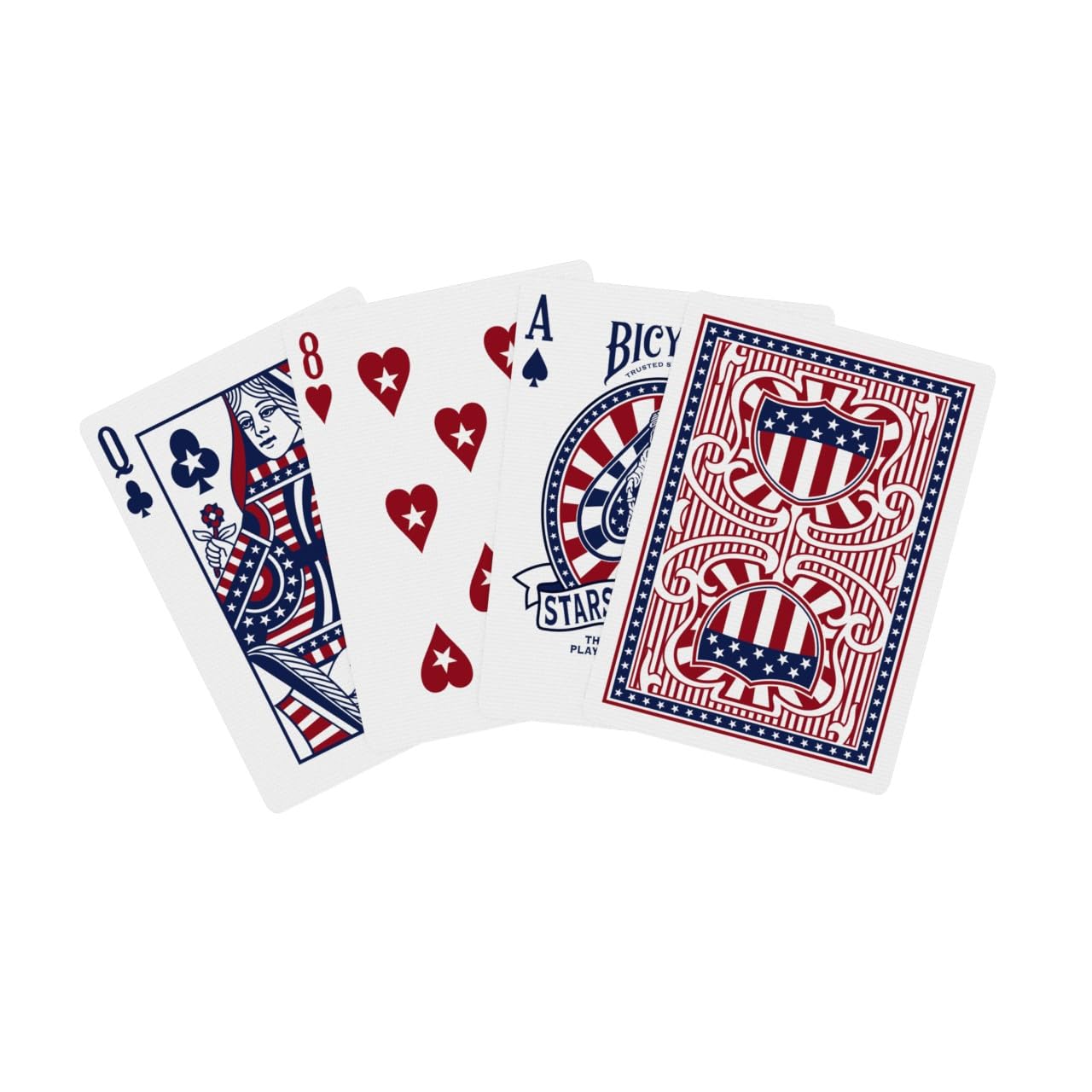 Bicycle Stars and Stripes Playing Card Deck – American Flag Design, USA Made