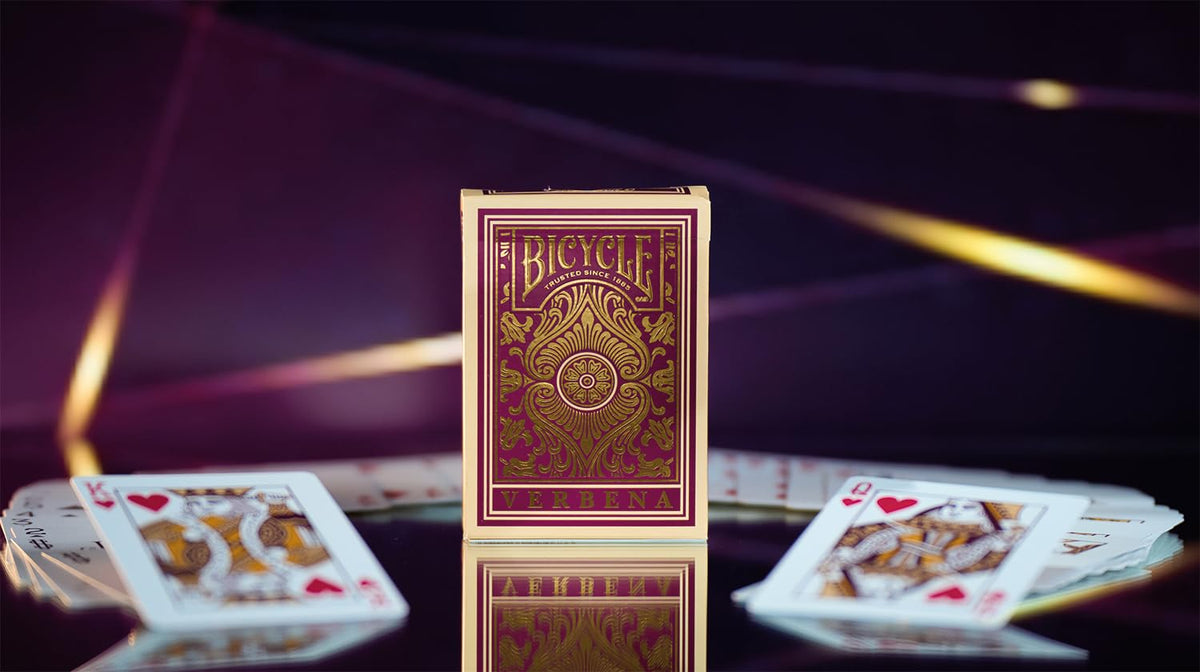 Bicycle Verbena Floral Premium Playing Cards with Gold Foil – 1 Deck