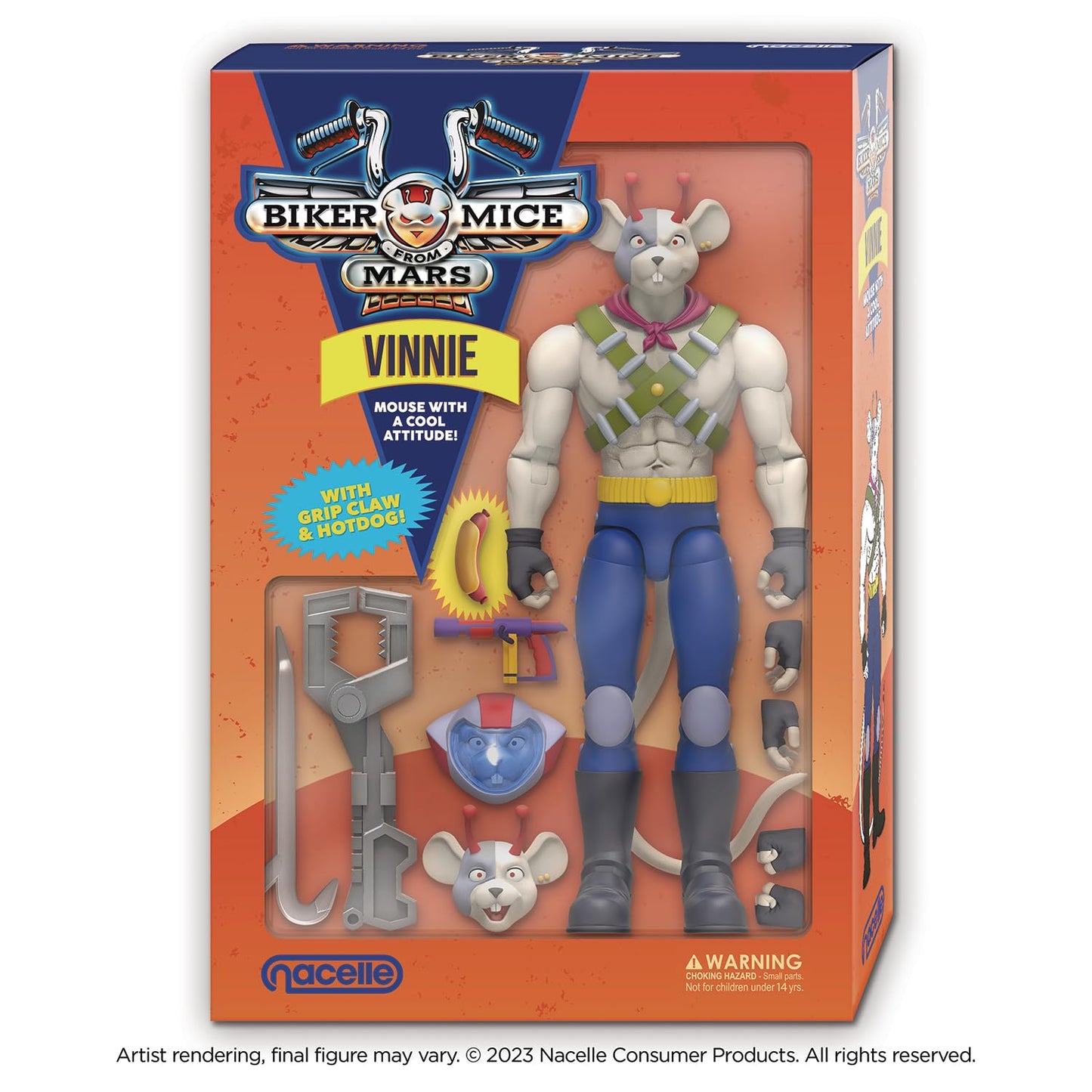 Biker Mice From Mars Vinnie Figure – 6.8-Inch Fully Articulated Collectible