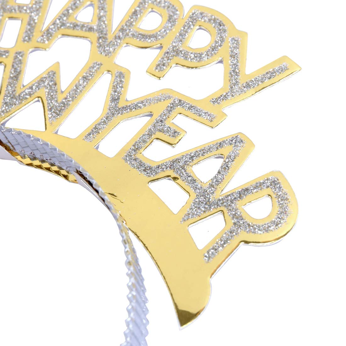 BinaryABC Happy New Year Headband Tiara - 12 Pack New Year’s Eve Party Favors