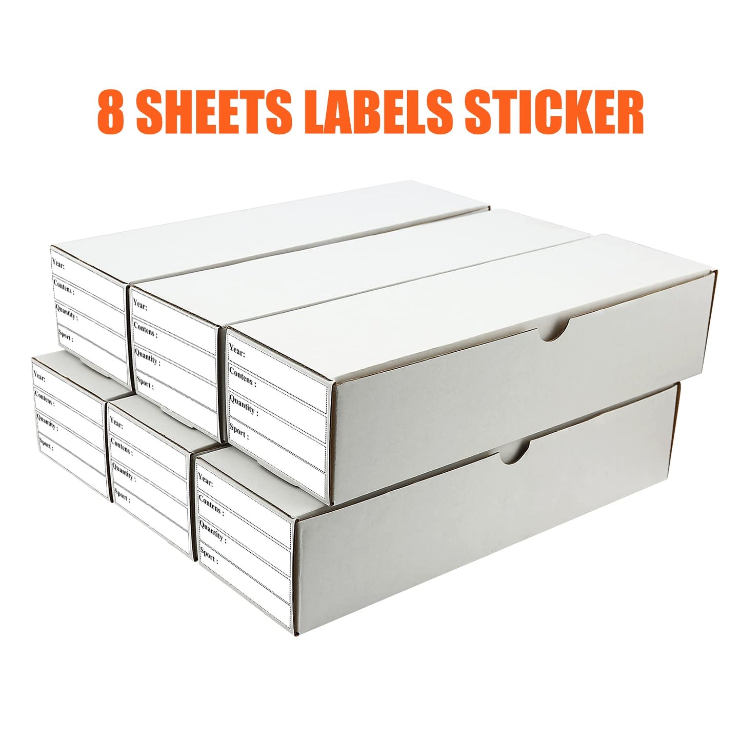 BIU-BOOM Trading Card Storage Box – 6-Pack, 4800 Card Capacity, Corrugated Cardboard
