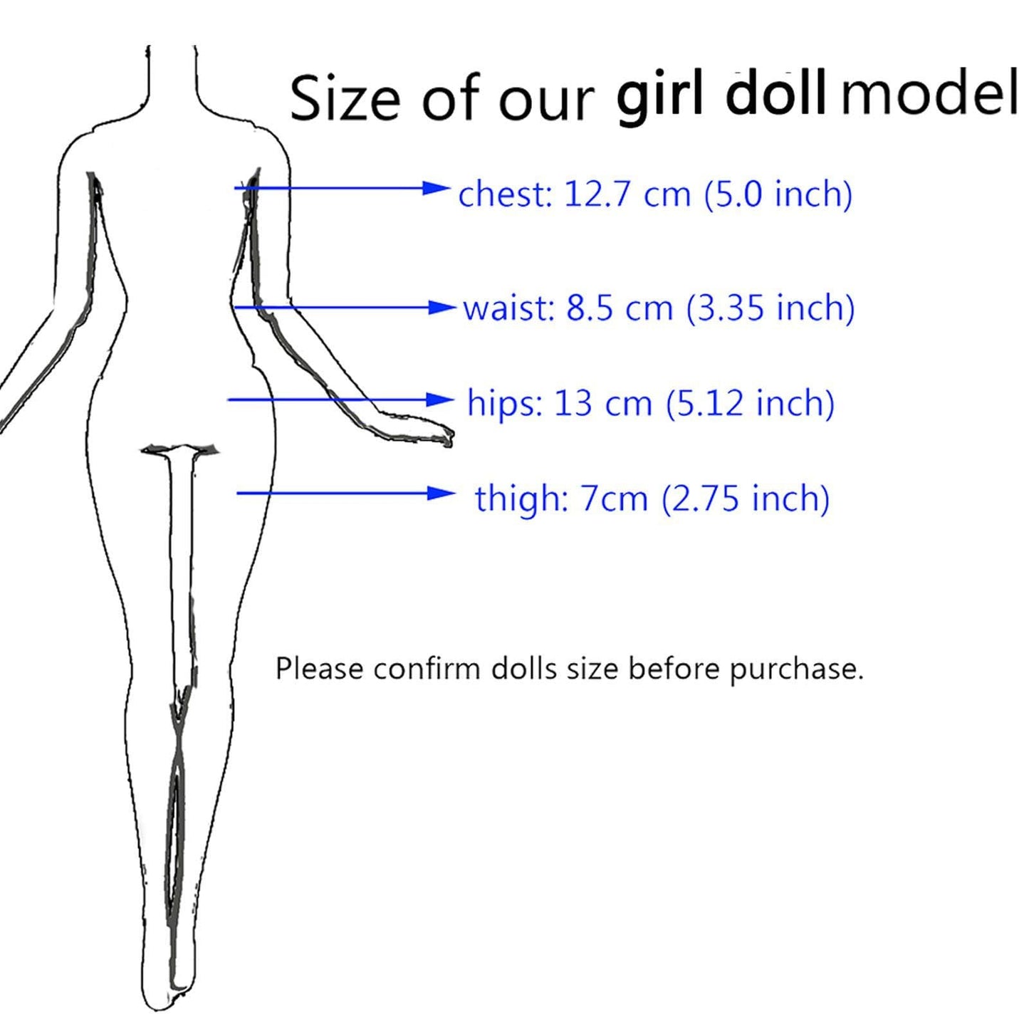 BJDBUS 42-Piece Doll Clothes & Accessories for 11.5–12 Inch Dolls
