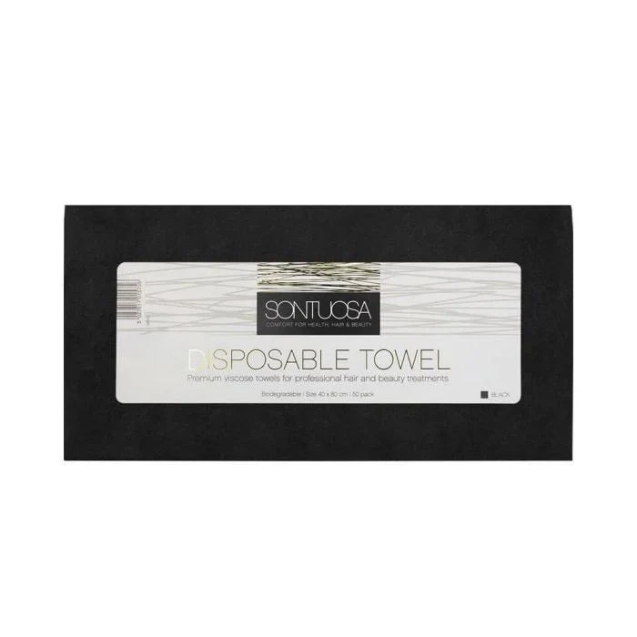 Disposable Salon Towels 50 Pack – Black or White 40 x 80cm
