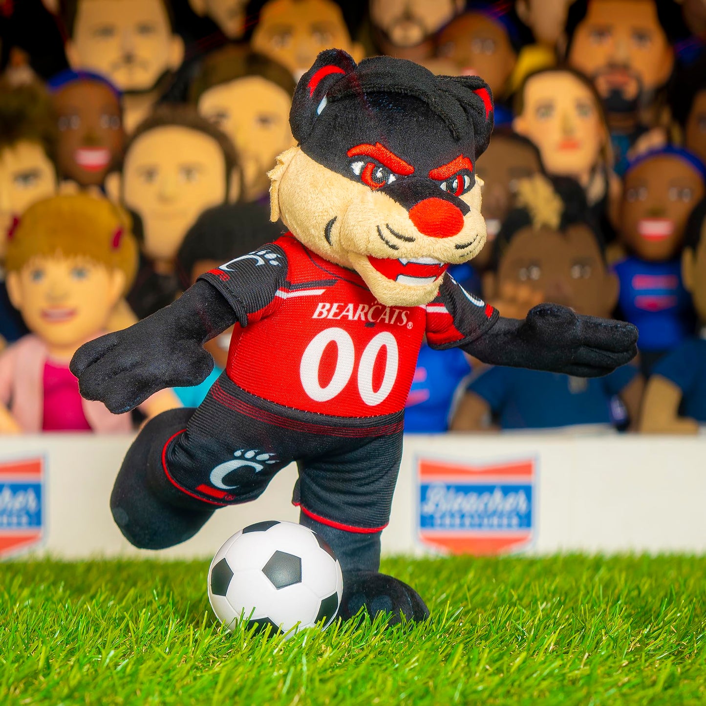 Bleacher Creatures Cincinnati Bearcats Bearcat 10-Inch Mascot Plush – Officially Licensed