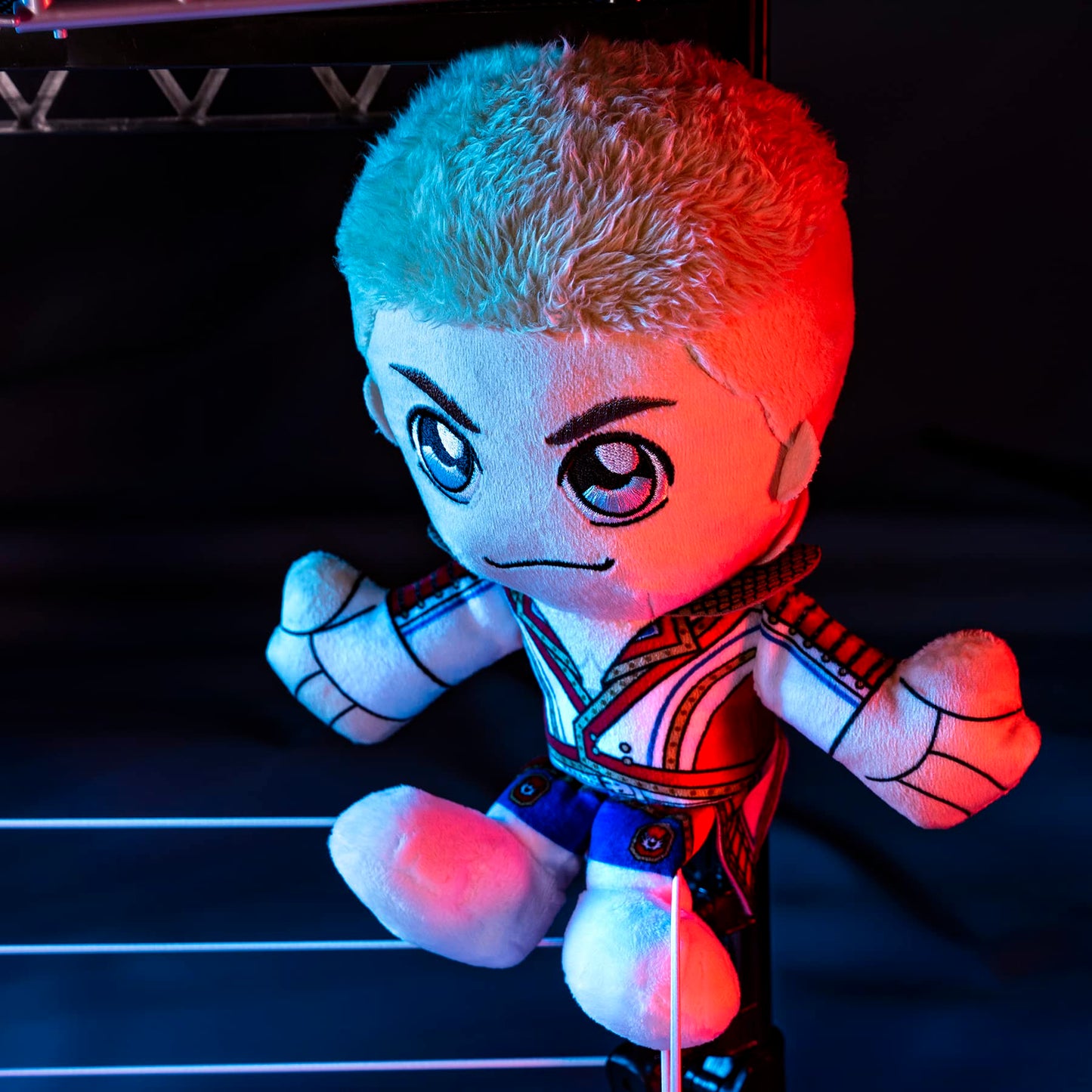 Bleacher Creatures WWE Cody Rhodes 8-Inch Kuricha Sitting Plush – Soft Chibi Toy