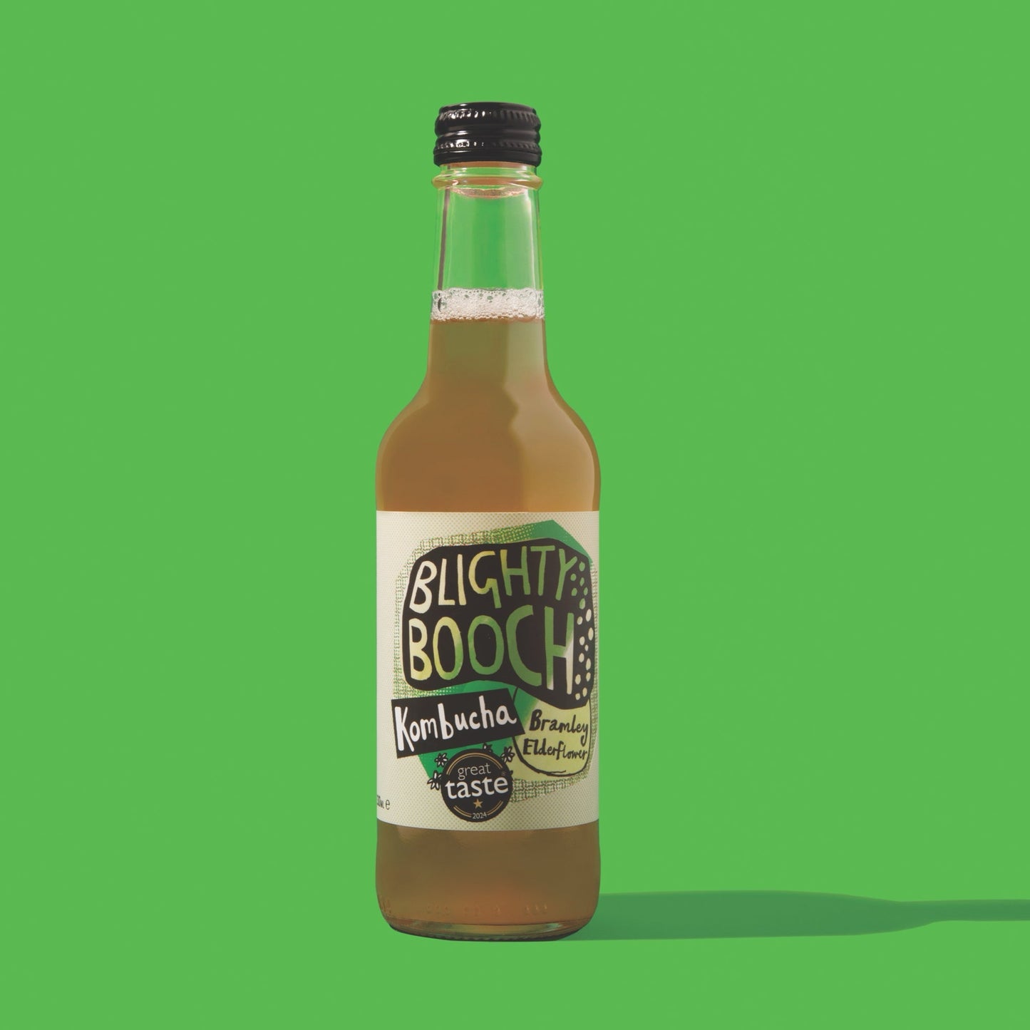 Organic Bramley Apple & Elderflower Kombucha (12 or 24 Pack)
