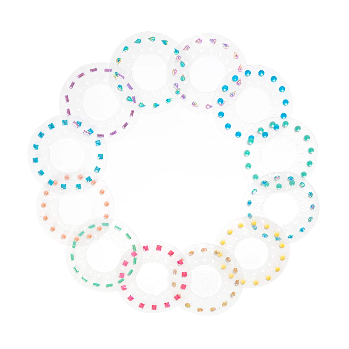 blinger Glimmer Collection Refill Pack | 180 Gems & Gem Stamper Included | Hair Styling Tool Compatible