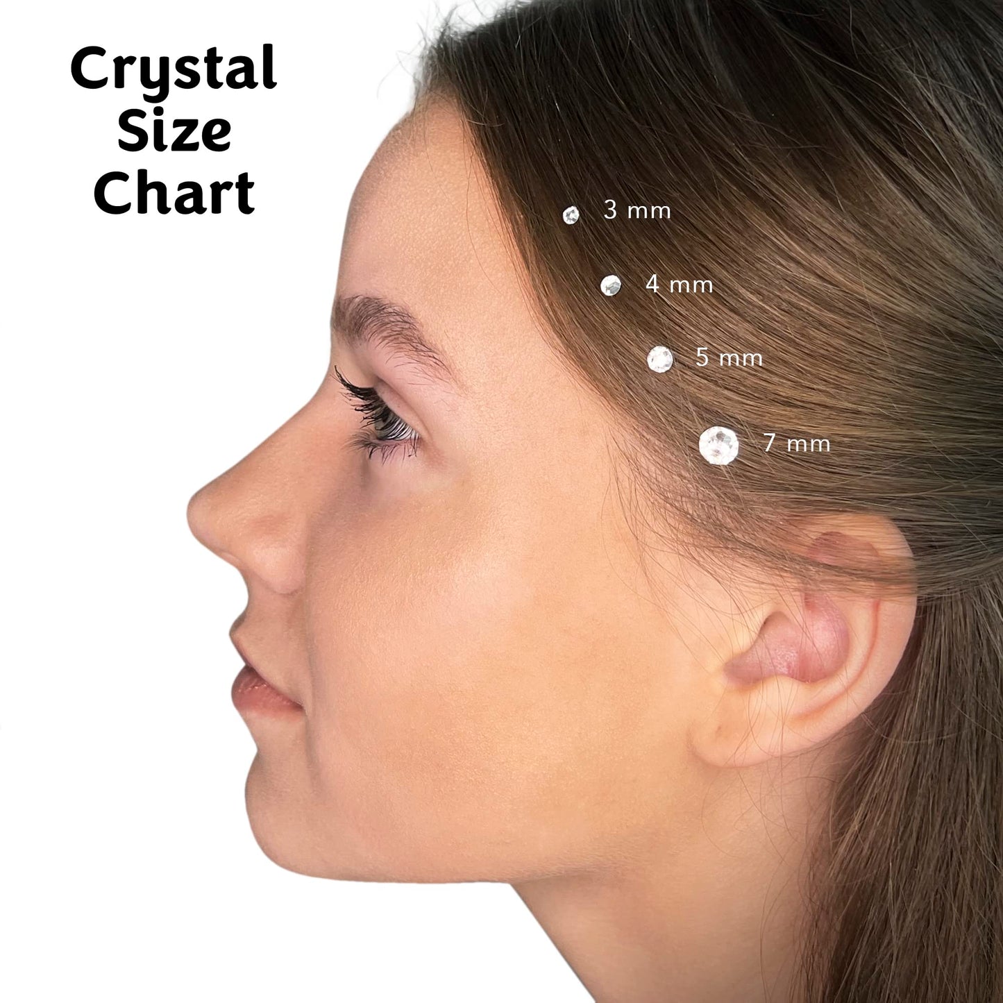 Blinger Shimmer Crystal Refill Pack – 75 Precision-Cut Crystals, 5 Discs | Hair-Safe Glam