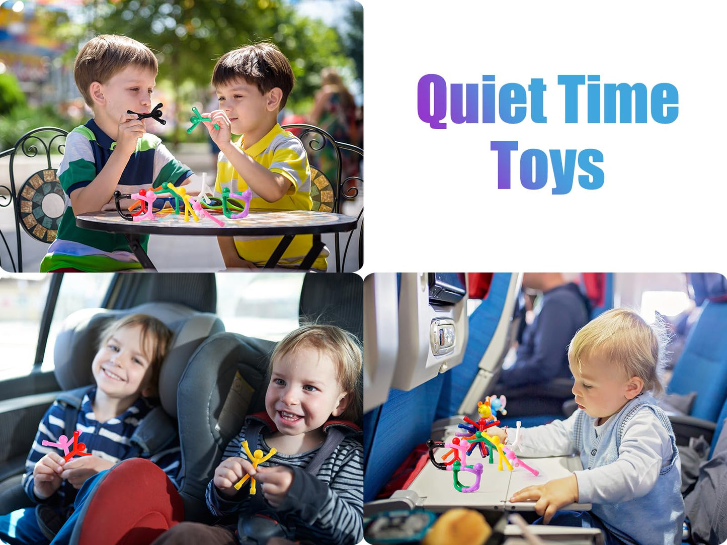 BlissfulTie 30 Pcs Magnetic Toys – Colorful Magnetic People for Travel, Fridge & Classroom