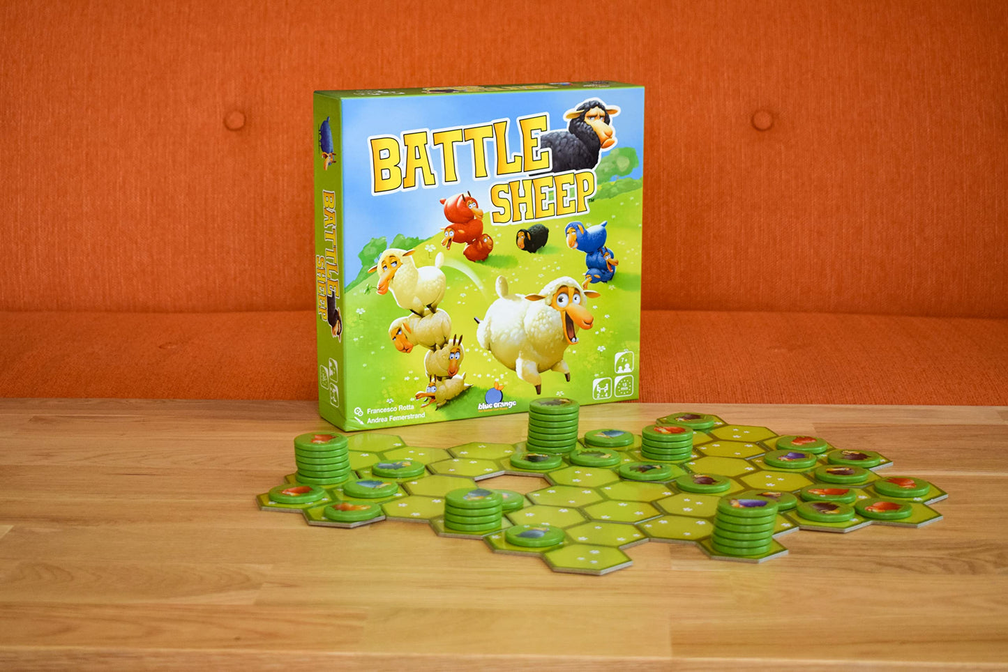 Battle Sheep — Abstract Strategy Board Game by Blue Orange (2–4 Players, Ages 7+)