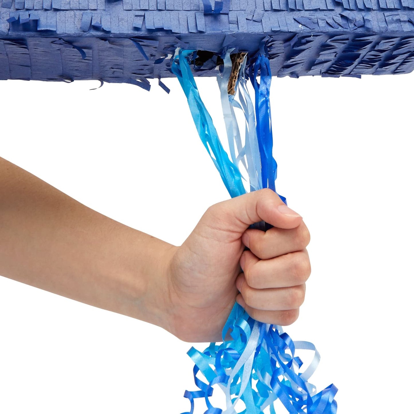 BLUE PANDA Ombre Blue Number 3 Pull String Pinata – Ocean-Themed Birthday Decor, 16.5 x 11.5 in