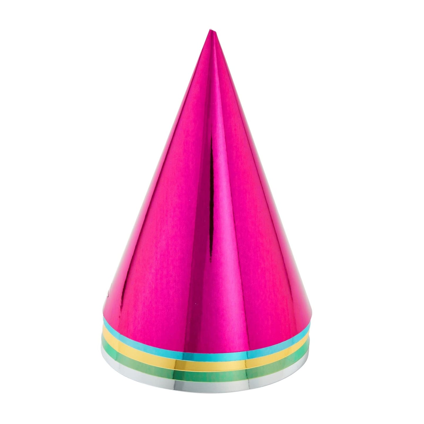 BLUE PANDA Party Hats – 50 Pack Metallic Cone Hats for Kids & Adults