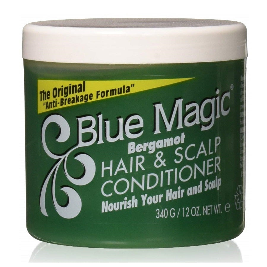Blue Magic Bergamot Hair & Scalp Conditioner 12 oz / 340 gm - Deep Conditioning & Scalp Care