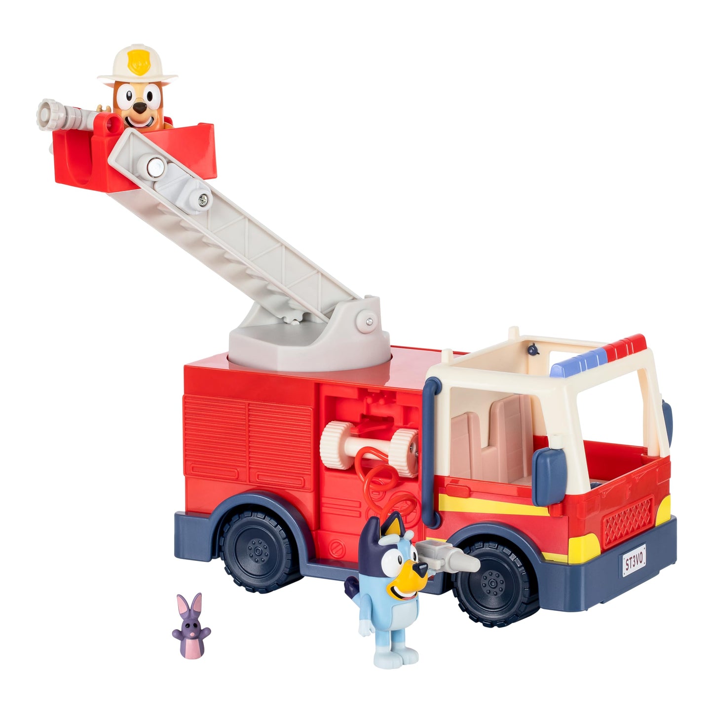 Bluey Firetruck Playset with Firefighter Bingo – Interactive Ladder & Hoses (Ages 3+)