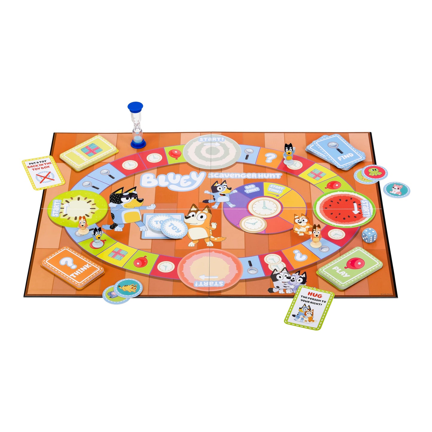Bluey Scavenger Hunt Board Game | Cooperative Play with Exclusive Mini-Figures