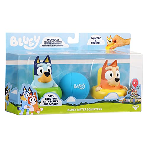 Bluey Bath Squirters Pack of 3 – Lightweight Floating Bath Toys with Bingo & Beach Ball | Ages 3+