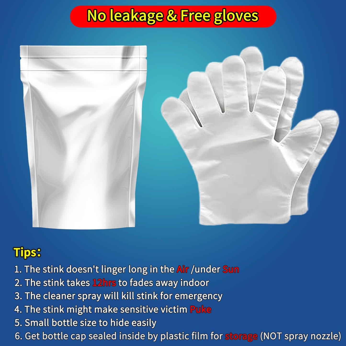 BLUEYE Stink Fart Spray Extra Strong – 2 Pack Prank Gift