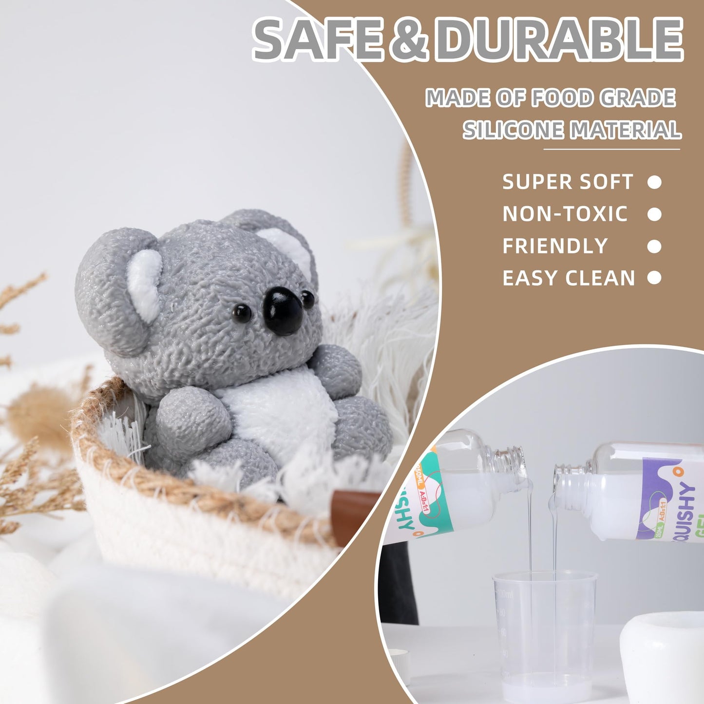 Blurphel Taba Koala Squishy Toy – Handmade Silicone Fidget for Kids & Adults