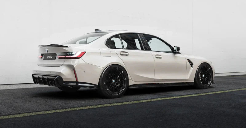 BMW M3 G80 Saloon & 3 Series G20 EVO-S Gloss Black Rear Spoiler Lip by ZAERO (2021+)