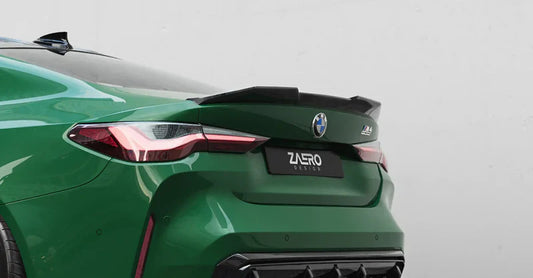 BMW M4 G82 EVO-S Gloss Black Rear Spoiler Lip by ZAERO (2021+)