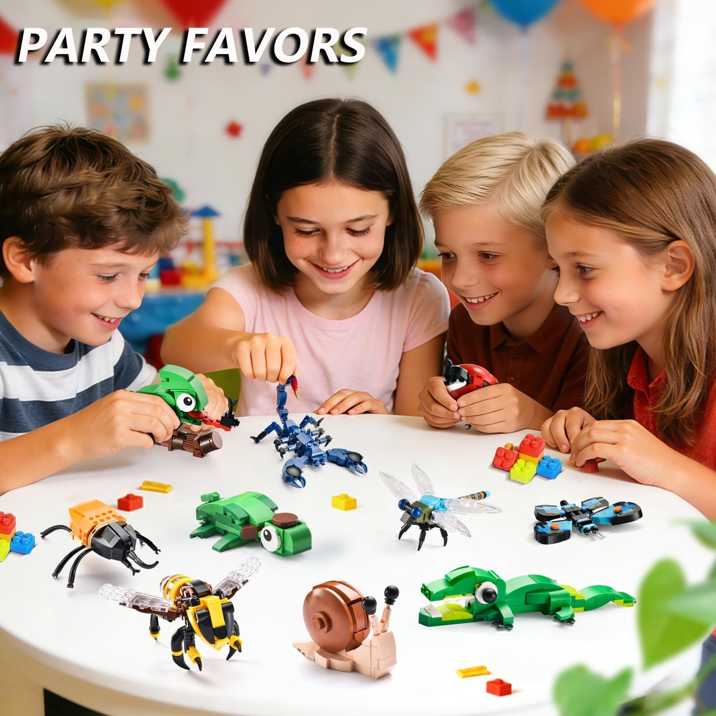 BNG Insects Collection Building Set for Kids – 946 Pieces, 10 Bug Figures