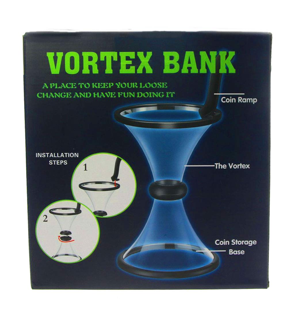 Bo-Toys Vortex Gravity Defying Coin Bank – 16-Inch Educational Coin Display