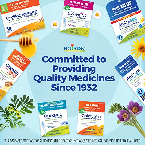 Boiron Apis Mellifica 30C - Homeopathic Bug Bite Relief (3 Count, 240 Pellets)