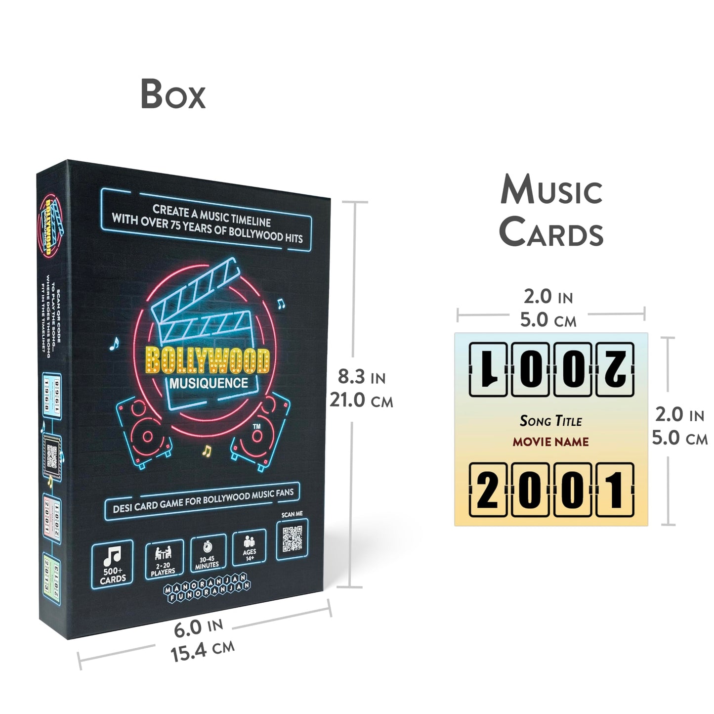 Bollywood Musiquence — The Bollywood Music Party Card Game | 2–24 Players