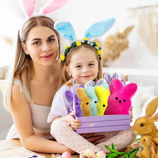 BOMBPARK 24-Piece Bunny Plush Toys – Easter Basket Stuffers & Party Favors