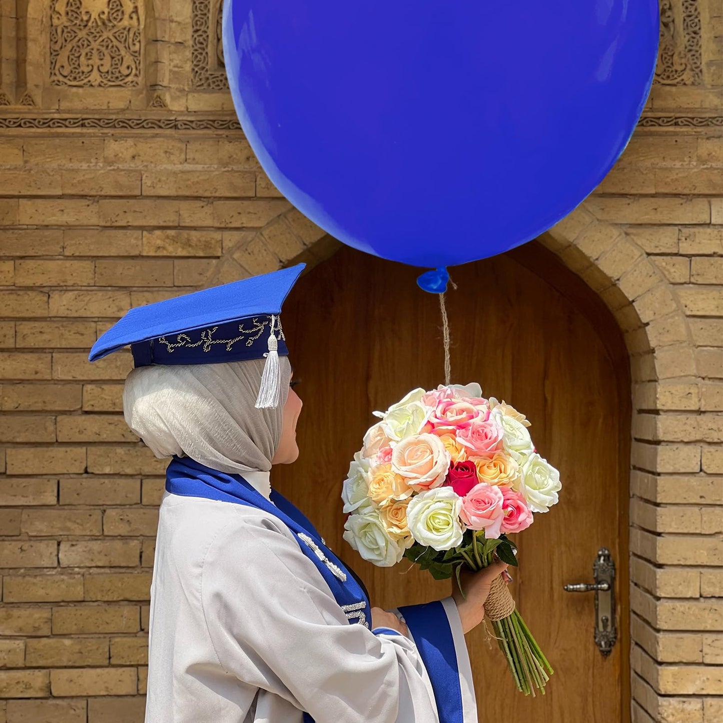 BONJLE Blue 36 Inch Balloons – 9-Pack Giant Latex Balloons for Weddings, Birthdays & Celebrations