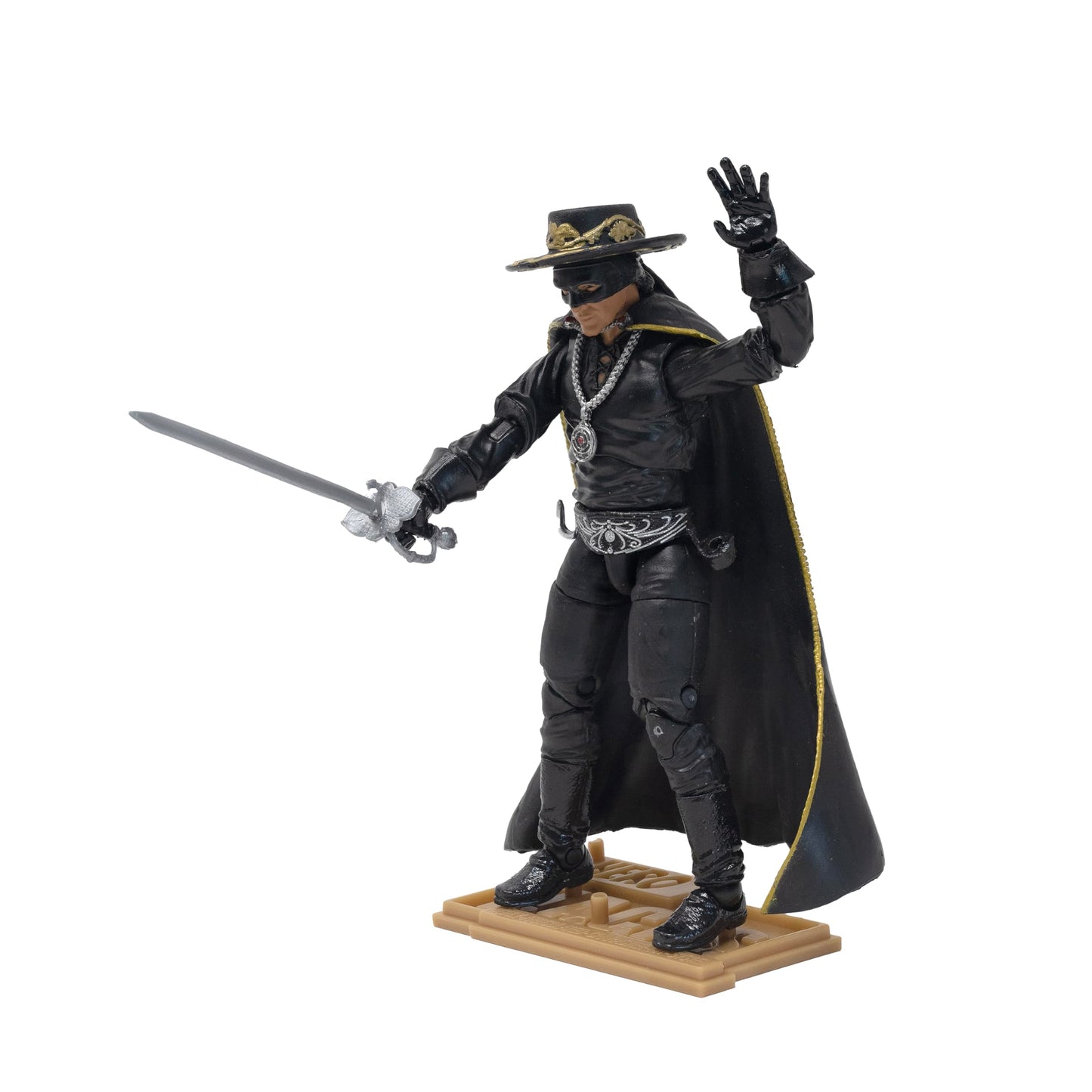 Boss Fight Studio Hero H.A.C.K.S. Alejandro Murrieta 1:18 Action Figure – Hat, Cape, Sword & Display Stand