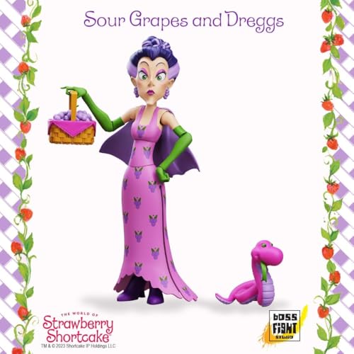 Boss Fight Studio Strawberry Shortcake Deluxe Sour Grapes – 1:12 Scale Collectible Figure