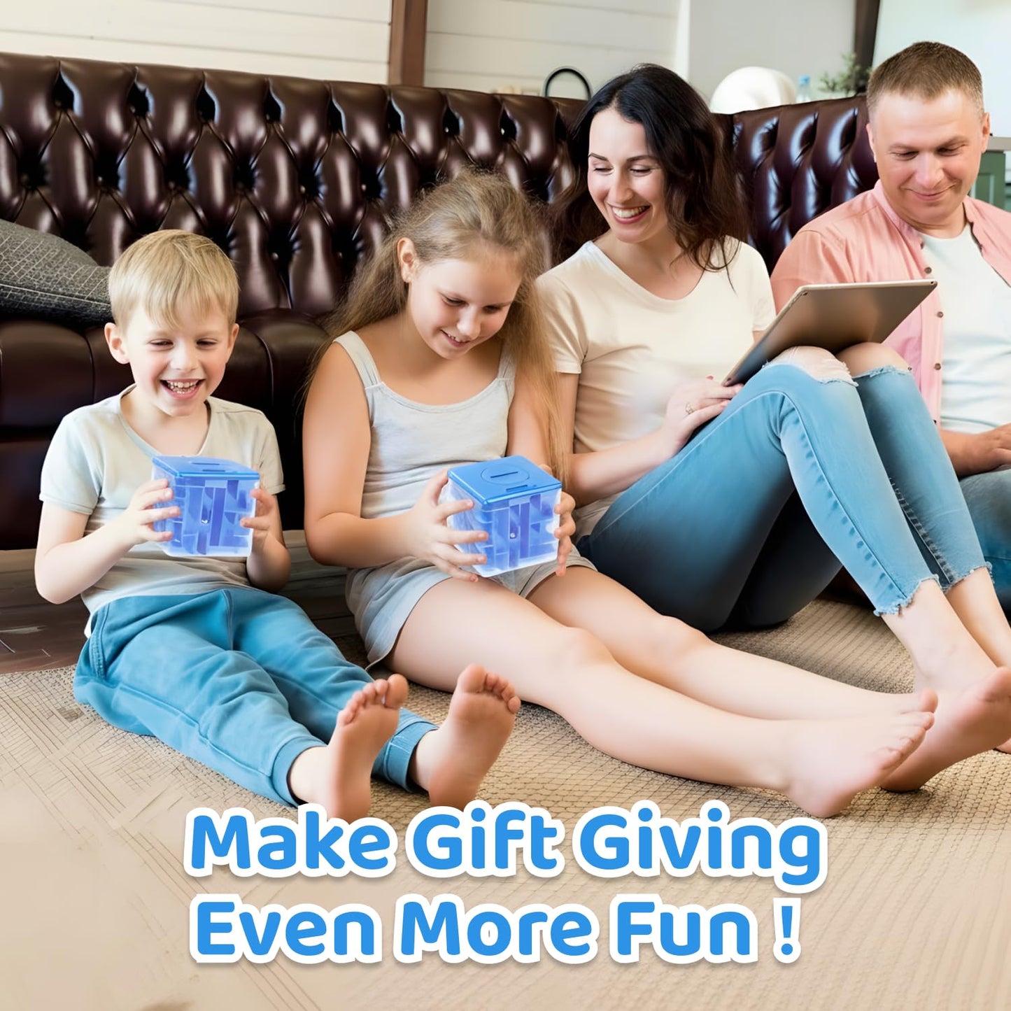 Boxveria Money Maze Puzzle Box Blue – Creative Cash Gift Boxes for All Ages